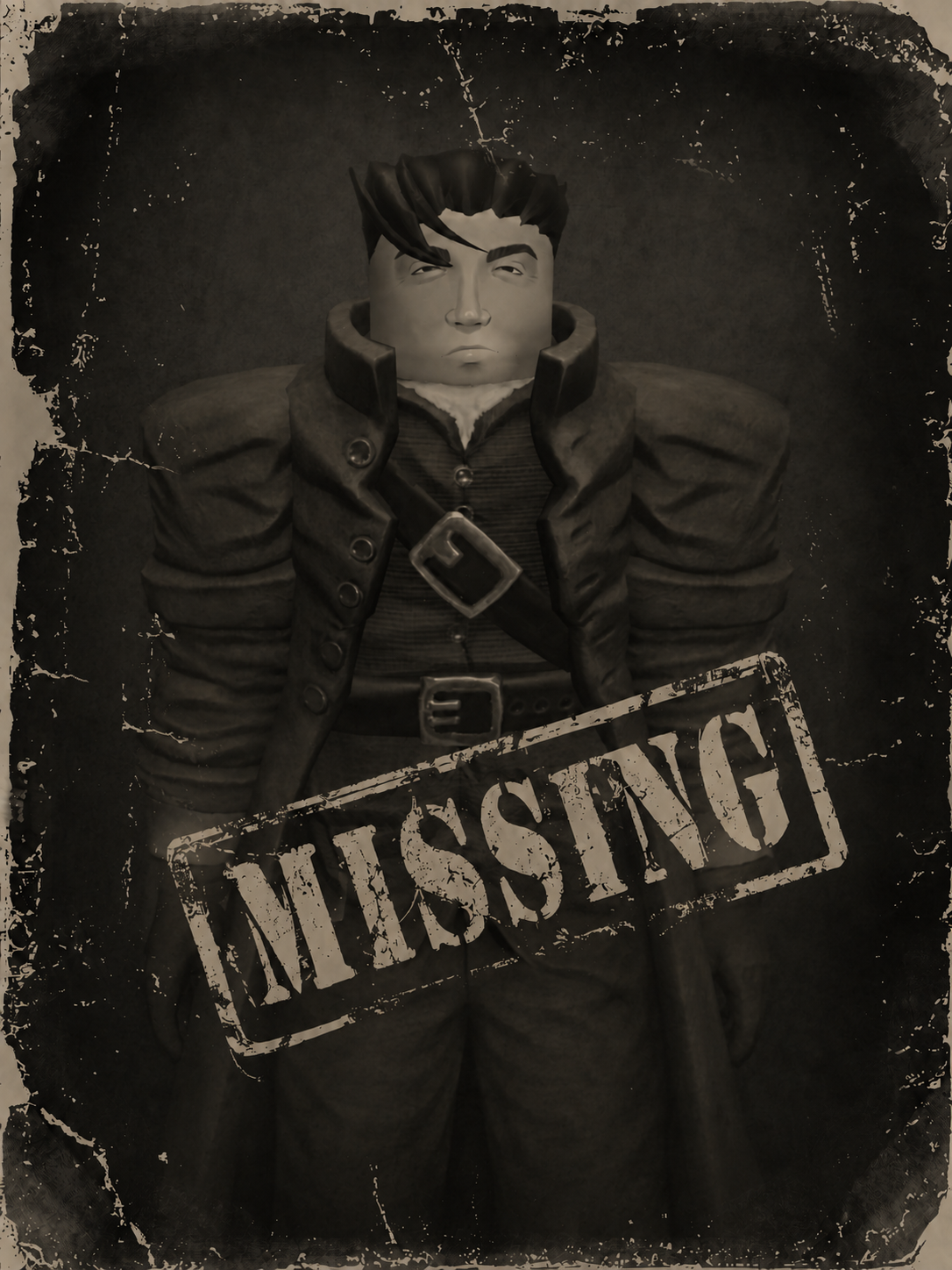 100 Crimson Nights missing-person poster for the Hunter.